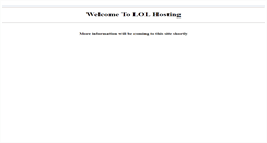 Desktop Screenshot of lolhosting.net